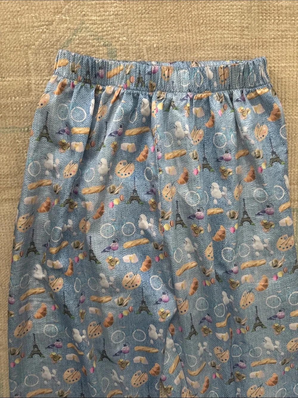 Satin French themed PJ set